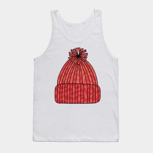 Knitted Yarn Winter Beanie Tank Top